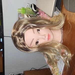 Woman's long layered wig